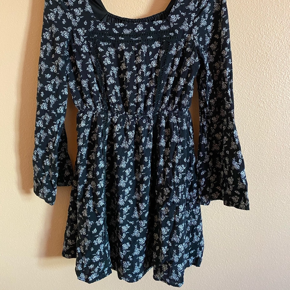 Little Black Floral Dress